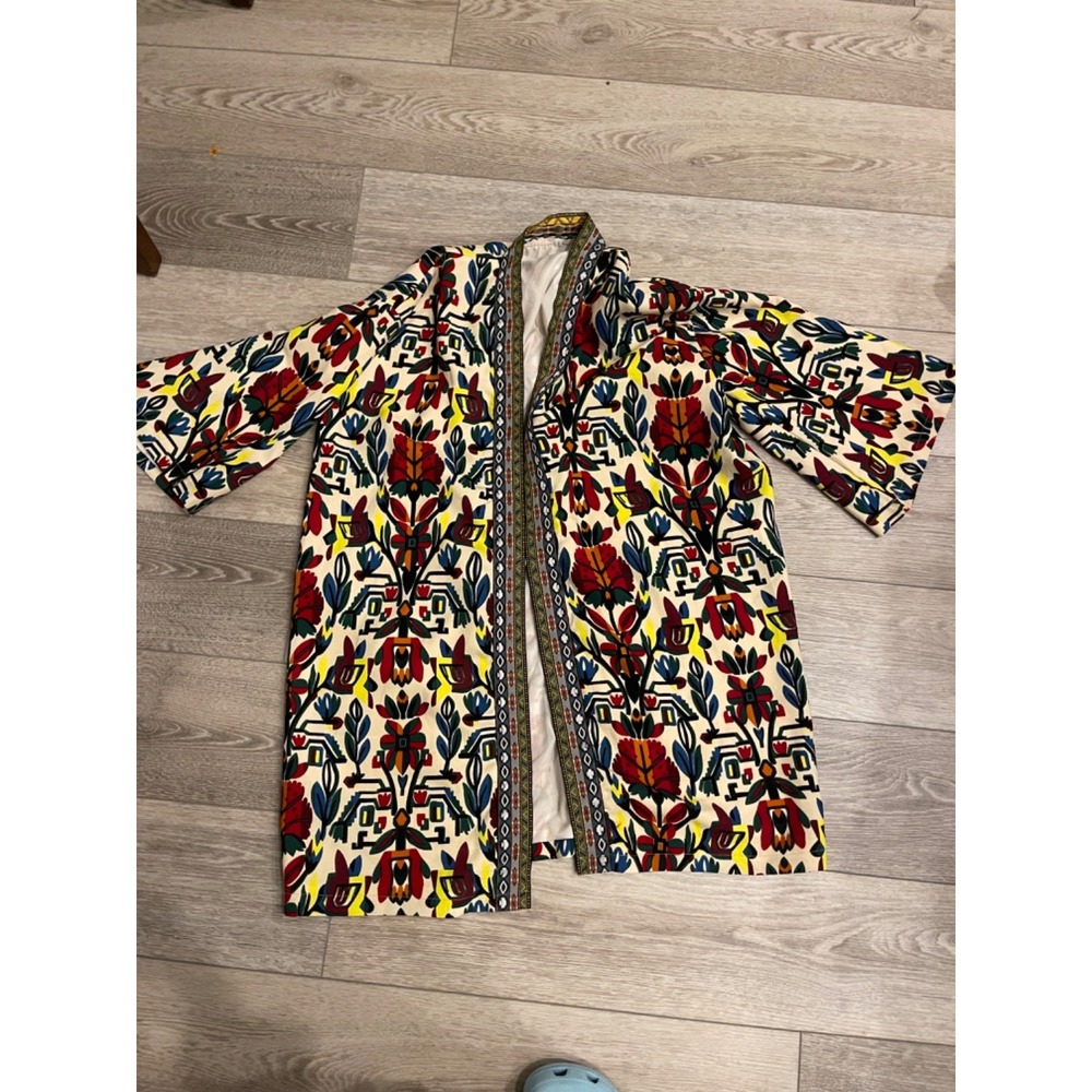 Jacket Blazer women  Floral Multicolor Open Front